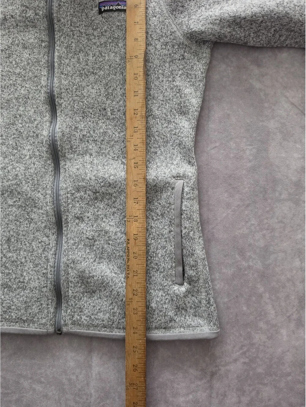 Patagonia Better Sweater Full Zip Fleece Jacket Women's Medium Gray Hiking